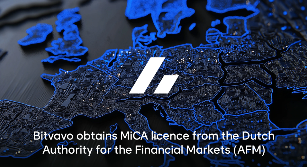 Bitvavo MiCA licence from AFM Bitvavo MiCA license certificate from Dutch AFM with regulatory framework details